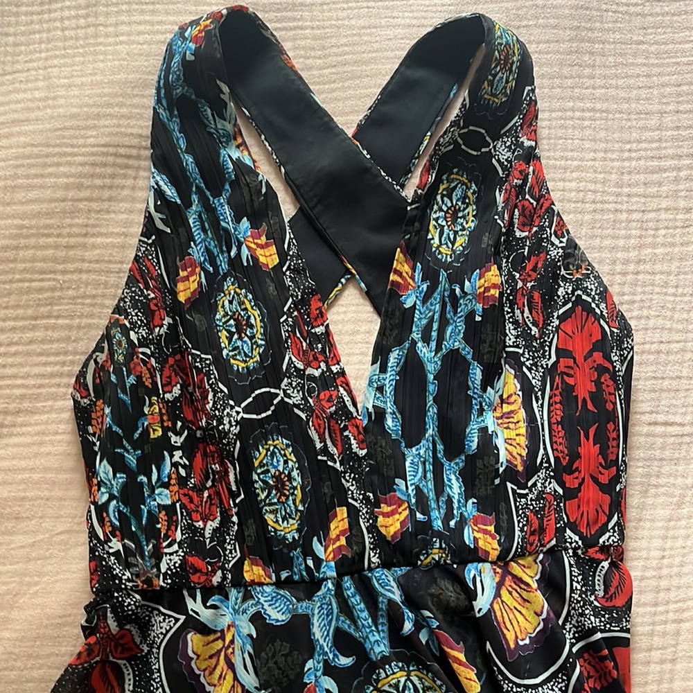 Alice + Olivia Kora Printed Goddess Handkerchief Dress - 12 - Picture 14 of 16